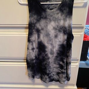 AE SOFT & SEXY TANK NAVY TYE DYE